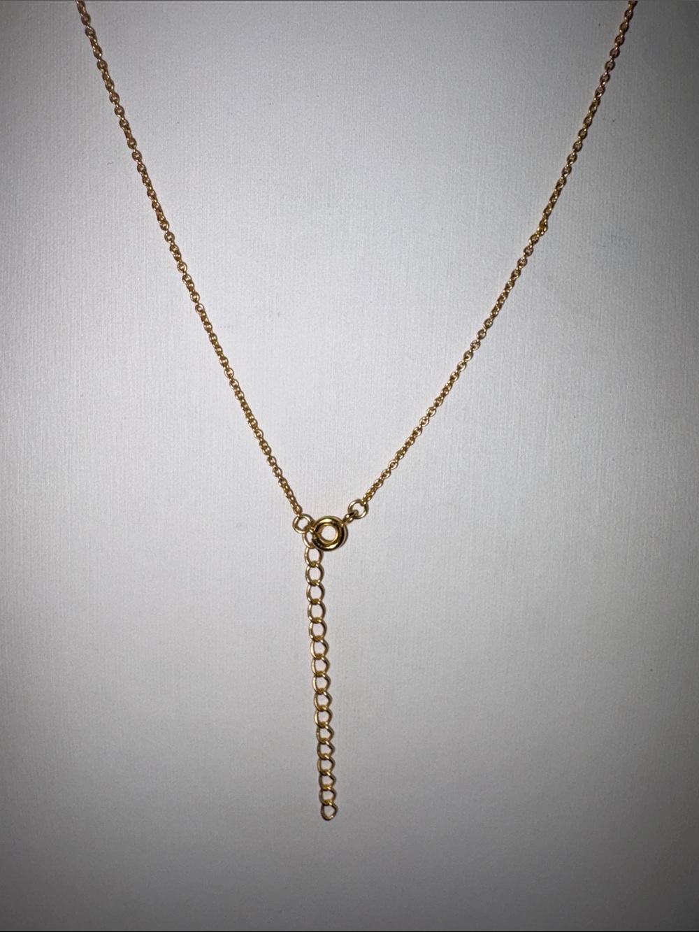 Ellen Poe Matte Gold Infiniti necklace with rhinestone - Picture 4 of 6